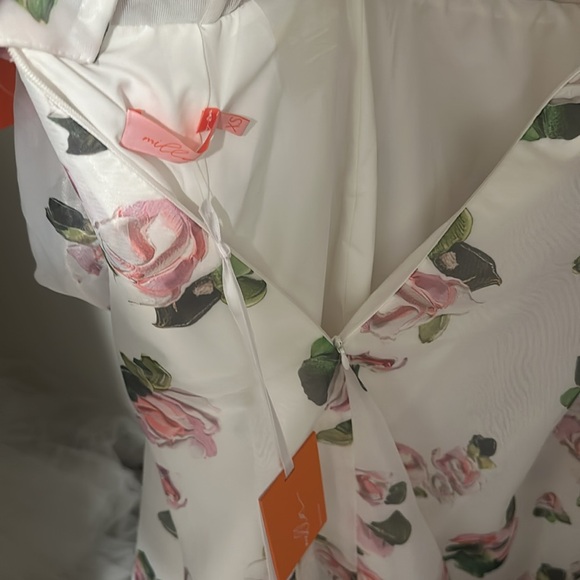 Milla Apple Blossom Elegant floral puff sleeve maxi dress - Picture 3 of 4